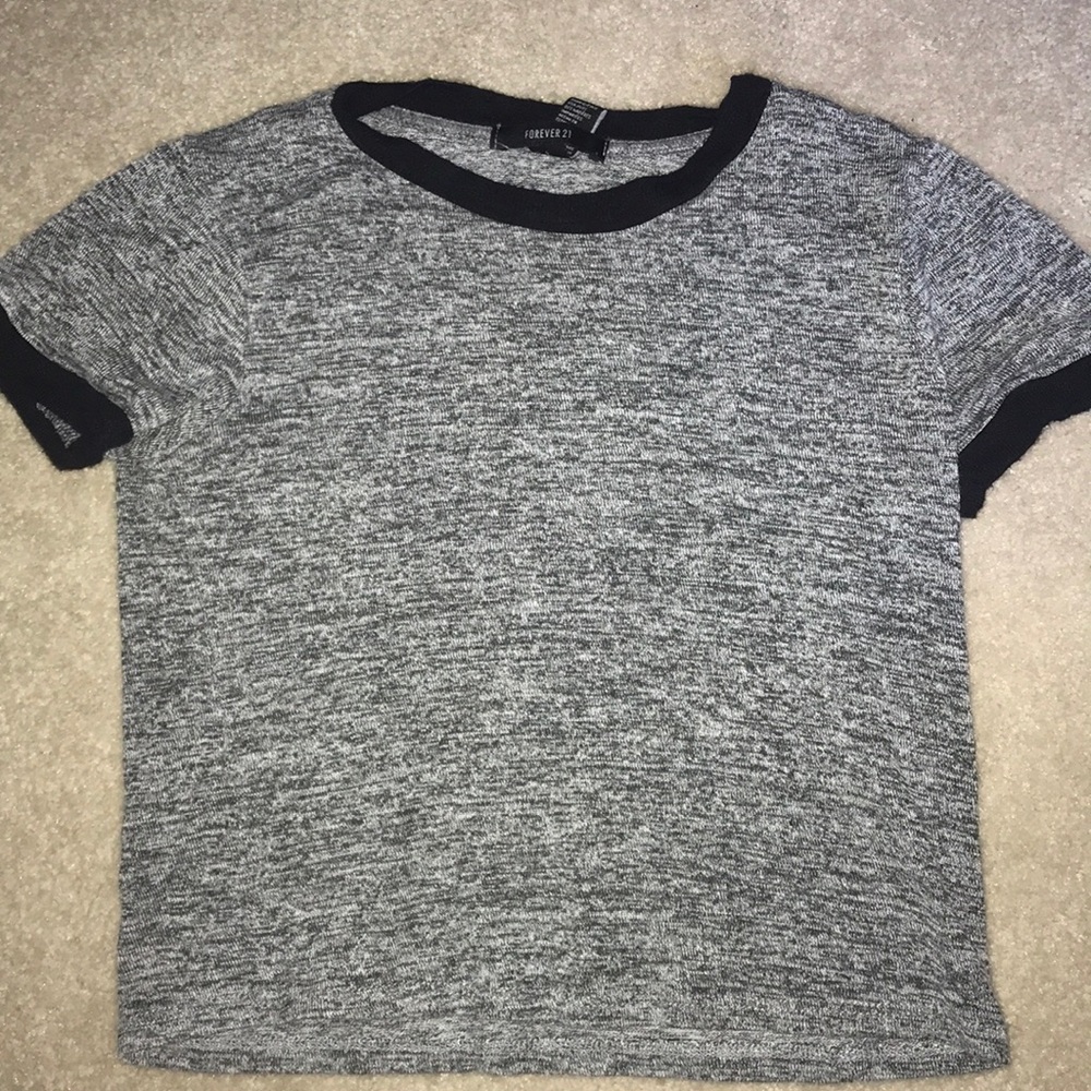 Adorable grey crop top